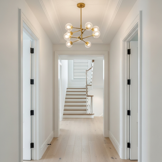 European and American style all-copper ceiling lamp