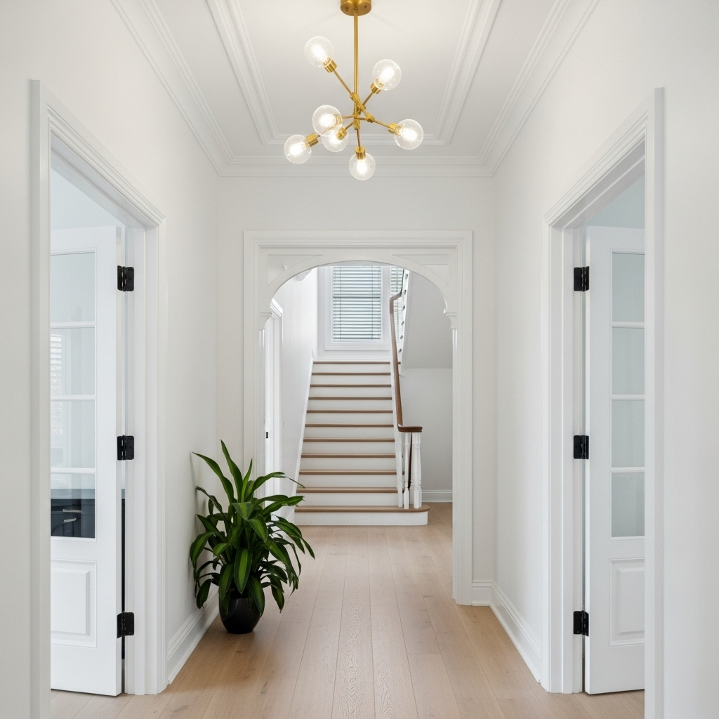 European and American style all-copper ceiling lamp